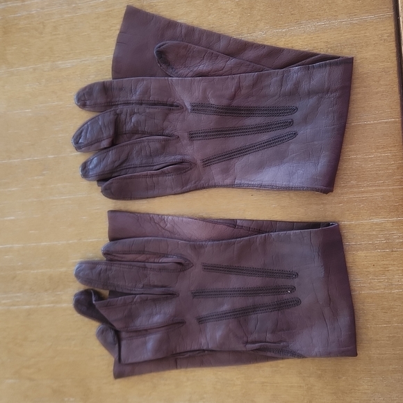 VINTAGE REAL KID LEATHER GLOVES. MADE FOR A & S - Picture 2 of 12